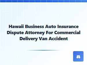 Hawaii Attorney for Commercial Van Insurance Disputes